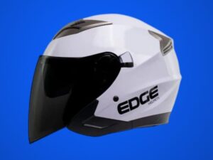 casco jaguar color blanco brillante.
