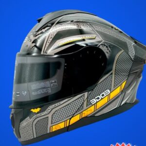 casco boston diseño batman con luz led